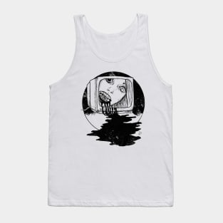 TV set (Black print) Tank Top